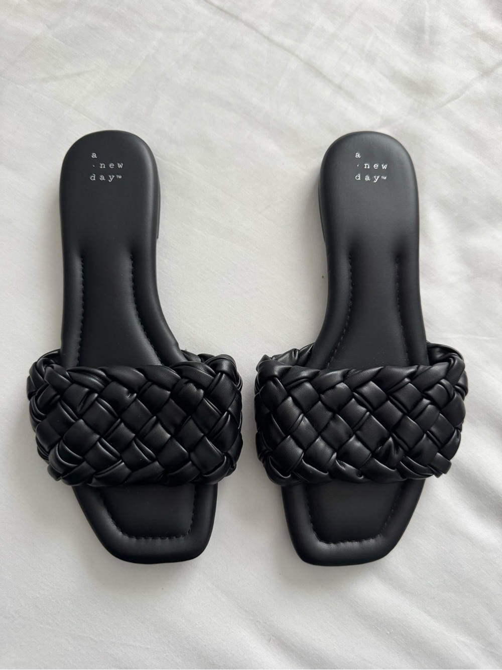 Target Black Braided Slide Sandals